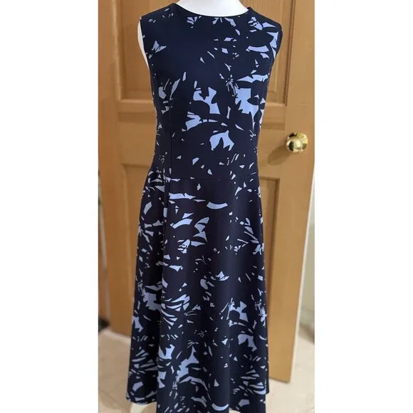 long tall sally | Dresses | Long Tall Sally Womens Black And Blue Floral  Sheath Dress Size 2 Wedding Guest | Poshmark